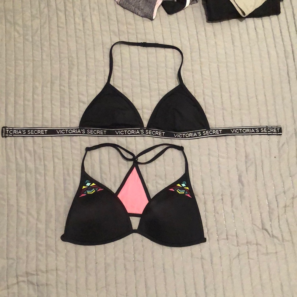 Victoria’s Secret pink swim top bundle
